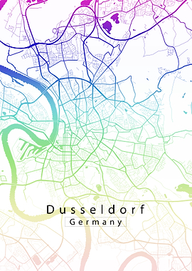 Dusseldorf City Map