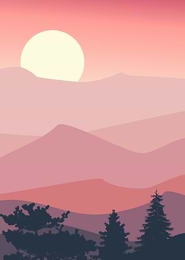 Sunrise Mountains forest