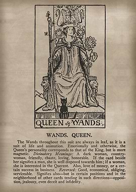 Queen of Wands Tarot Card