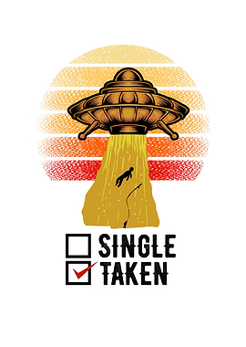 Retro Single Taken Alien
