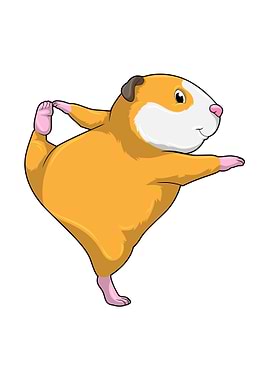 Guinea pig Yoga Stretching