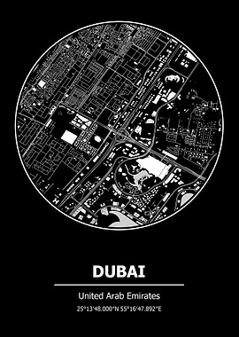 Dubai City Map