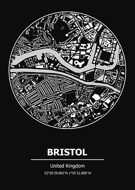 Bristol City Map England