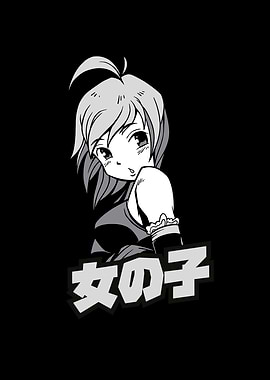 Anime girl with short hair