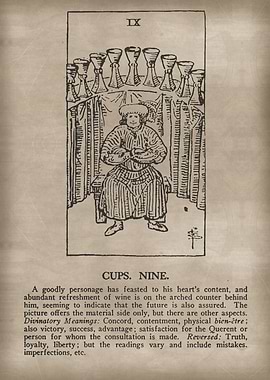 Cups Nine Tarot Card