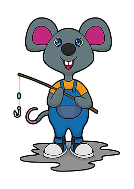 Mouse Fisher Fishing rod