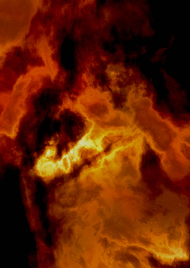 Edge of Red Giant Nebula