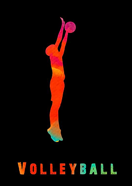 Volleyball Colorfull Plays