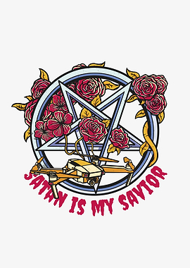 Pentagram Satan is my Savi