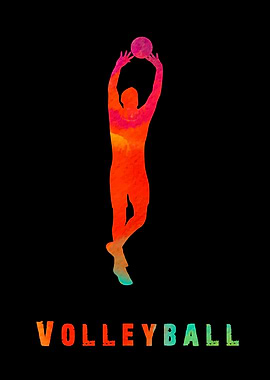 Volleyball Colorfull Plays