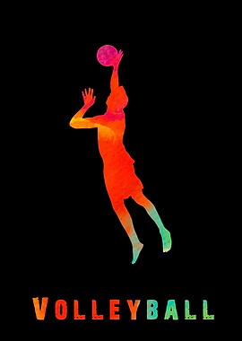 Volleyball Colorfull Plays