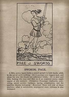 Page of Swords Tarot Card