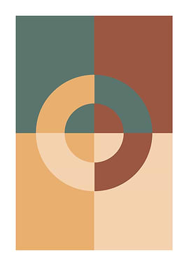 Abstract Bauhaus Circles