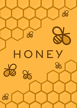 Honey Bee HoneyComb