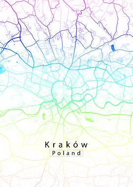 Krakow City Map