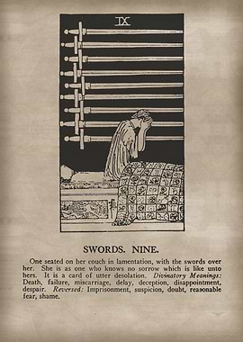 Swords Nine Tarot Card