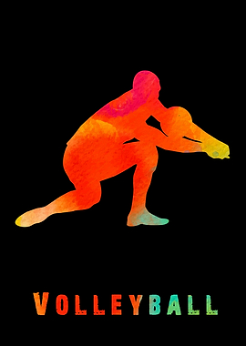 Volleyball Colorfull Plays