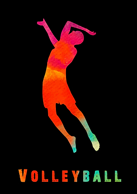 Volleyball Colorfull Plays