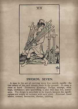 Swords Seven Tarot Card
