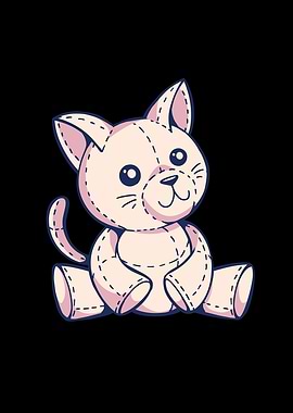 Cat plushie cute