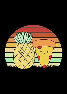 Retro Pineapple Pizza
