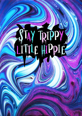 Trippy Tie Dye Rave Poster