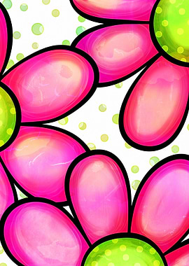 Watercolor Doodle Daisy 01