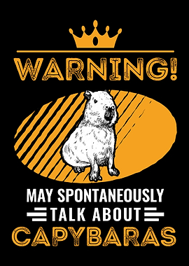 Warning Capybara Capibara