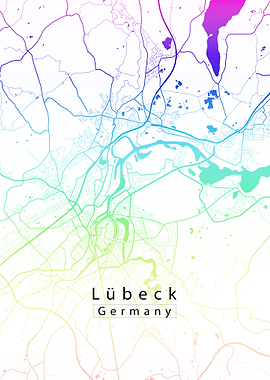 Luebeck City Map