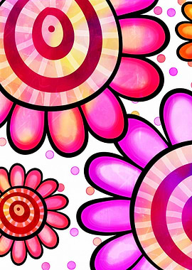 Watercolor Doodle Daisy 08