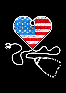 Nurse Women 4th of July