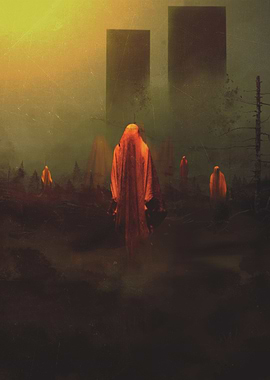 Black decade metal poster