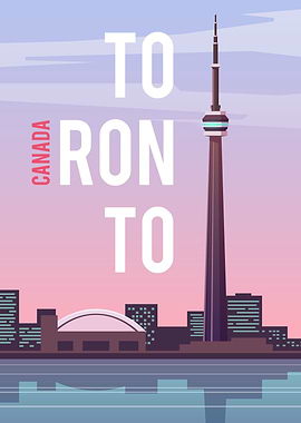 Toronto CN Tower Cityscape