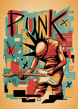 Vintage Punk Rock Poster