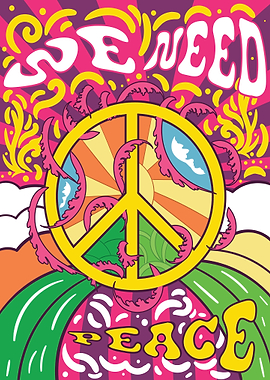 We need Peace Hippie Image