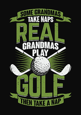 Golf Golfing Grandma
