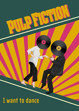 Pulp fiction retro style