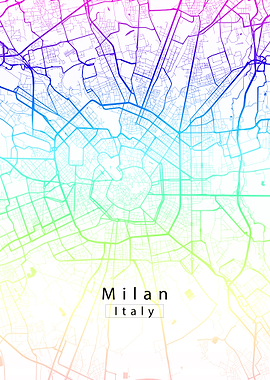 Milan City Map