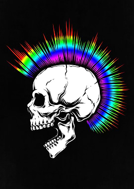 LGBTQ Punk Skull