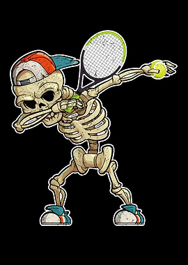 Skeleton Tennis Player