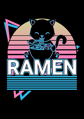 Ramen Cat Retro