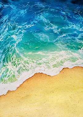 Turquoise Sea Waves