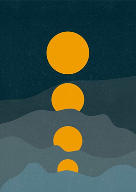 Moon Landscape Minimalist