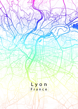 Lyon City Map