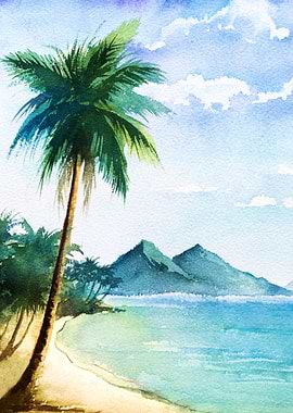 Watercolor Palm Beach