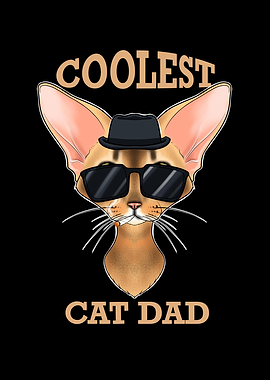Coolest Abyssinian Cat Dad