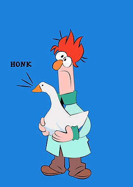 Goose Game Funny Cartoon