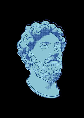 Marcus aurelius halftone