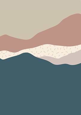 Blue mountain forest tree