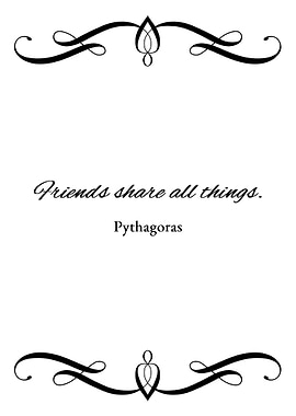 Friends Share All Things